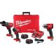 Milwaukee M18 FUEL 18-V Lithium-Ion Brushless Cordless Hammer Drill/Impact Driver Combo Kit (2-Tool) with 1/2 in. Impact Wrench