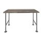 PIPE DECOR 24-in. x 48-in. x 29.88-in. Boulder Black Restore Wood Office Desk with Industrial Steel Pipe Legs