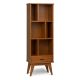 Simpli Home 64inch Teak Brown Wood 6-shelf Accent Bookcase w/ Drawers