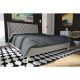 Novogratz Her Majesty Gray Linen Upholstered - Queen Bed