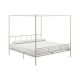 Novogratz Marion White King Size Canopy Bed