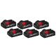 Milwaukee M18 18-Volt Lithium-Ion High Output CP 3.0Ah Battery Pack (6-pk)