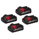 Milwaukee - M18 18-Volt Lithium-Ion HIGH OUTPUT CP 3.0 Ah Battery Pack (4-Pack)