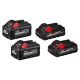 Milwaukee M18 18-Volt Lithium-Ion High Output 6.0Ah and 3.0Ah Battery Pack (4-pk)