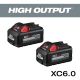 Milwaukee - M18 18-Volt Lithium-Ion High Output 6.0Ah Battery Pack (2-Pack)