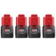 Milwaukee M12 12-Volt 1.5 Ah Lithium-Ion Compact Battery Pack (4-Pack)