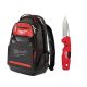 Milwaukee 10 in. Jobsite Tool Backpack w/ Fastback 5-in-1 Folding Knife w/ 3 in. Blade (2-Piece)