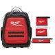 Milwaukee 15-inch PACKOUT Backpack with (3-Pack) Multi-Size Tool Bags - 48-22-8301-48-22-8183