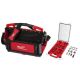 Milwaukee 20 in. PACKOUT Tote with SHOCKWAVE Impact Duty Alloy Steel Screw Driver Bit Set with PACKOUT Case (100-Piece)