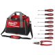 Milwaukee 20 in. PACKOUT Tool Bag w/ 6-in-1 Wire Strippers Pliers and Screwdriver Set (10-Piece)
