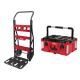Milwaukee PACKOUT 20-inch 2-Wheel Utility Cart w/ Large Tool Box (2-Piece)