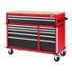 Milwaukee 52 in. W x 22 in. D 12 Drawer Heavy Duty Mobile Workbench Tool Chest in Red