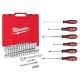 Milwaukee 3/8-in. Drive SAE/Metric Ratchet and Socket Mechanics Tool Set (56 piece) & Screwdriver Set (6 piece)