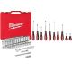 Milwaukee 3/8 in. Drive SAE/Metric Ratchet and Socket Mechanics Tool Set w/ Screwdriver Set (66-Piece)
