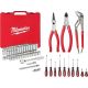 Milwaukee 3/8 in. Drive SAE/Metric Ratchet and Socket Mechanics Tool Set w/ Pliers Kit and Screwdriver Set (69-Piece)