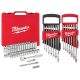 Milwaukee 3/8 in. Drive SAE/Metric Ratchet & Socket Mechanics Tool Set w/ SAE/Metric Ratcheting Combination Wrenches (70-Piece)