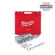 Milwaukee 1/2-in Drive SAE/Metric Ratchet and Socket Mechanics Tool Set (47-Piece)