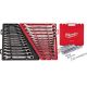 Milwaukee SAE/Metric Combination Ratcheting Wrenches w/ 1/2 in. Drive SAE/Metric Ratchet & Socket Mechanics Tool Set (77-Piece)