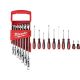 Milwaukee 144-Position Flex-Head Ratcheting Combination Wrench Set SAE w/ Screwdriver Set (17-Piece)