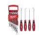 Milwaukee 144-Position Flex-Head Ratcheting Combination Wrench Set SAE w/ Hook and Pick Set (11-Piece)