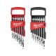 Milwaukee - 144-Position Flex-Head Ratcheting Combination Wrench Set SAE and METRIC (14-Piece)