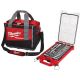 Milwaukee 3/8-in Drive Metric Ratchet and Socket Mechanics Tool Set w/ PACKOUT Case and Bag (32-Piece)