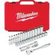 Milwaukee 3/8-in Drive Metric Ratchet and Socket Mechanics Tool Set (32-Piece)