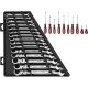 Milwaukee 144-Position Flex-Head Ratcheting Combination Wrench Set Metric w/ Screwdriver Set (25-Piece)