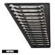 Milwaukee Combination Metric Wrench Mechanics Tool Set (15-pc)
