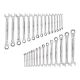 Milwaukee Ratcheting Combination SAE and Metric Wrench Mechanics Tool Set (30-pc)