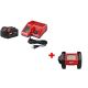 Milwaukee M18 18-Volt Lithium-Ion Cordless 5.0Ah Starter Kit w/ M18 18-Volt Lithium-Ion Cordless LED Flood Light