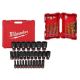 Milwaukee SHOCKWAVE 1/2 in. Drive Metric 6 Point Impact Socket Set with Titanium Drill Bit Set (52-Piece)