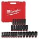 Milwaukee SHOCKWAVE 1/2-in. Drive SAE and Metric 6 Point Impact Socket Set (29-Piece)