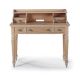 HOMESTYLES Cambridge 42 in. Whitewashed Natural Student Desk w/ Hutch