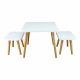 American Trails White and Maple 3-Piece Easel Kids Table and Chair (Set)
