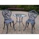 Hampton Bay Hampton Bay Montrose 3 pc Grey Folding Wave Outdoor Patio Glass Bistro Set