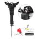 XtremepowerUS 38 cc Gas Powered 4-Stroke 26 in. x 15 in. Demolition Concrete Breaker Drill Jack Hammer with 2 Chisel Plastic Handle