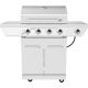 Nexgrill 4-Burner Propane Gas Grill in Stainless Steel w/ Side Burner