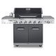 Nexgrill Deluxe 6-Burner Propane Gas Grill in Slate with Ceramic Searing Side Burner