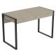 Safdie & Co. Computer Desk 47L Dark Taupe 2 Drawers Black Metal