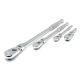 GEARWRENCH 1/4 in., 3/8-in and 1/2-in 90-Tooth Dual Material Flex Head Ratchet Set (4-Piece)