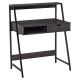 Modern 32 in. Rectangular Computer Desk Grey with Drawer and Storage Shelves Space Saving