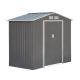 Outsunny 7-ft x 4-ft Metal Outdoor Backyard Garden Utility Storage Tool Shed Kit w/ Spacious Layout and Durable Construction