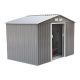 Outsunny 6-ft x 9-ft Metal Outdoor Backyard Garden Utility Storage Tool Shed Kit w/ Spacious Design and WeatherResistant Roof