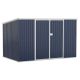 Outsunny 6 ft. W x 11 ft. D Metal Shed with Double Door Coverage Area (59.2 sq. ft.)