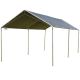 Outsunny 19.5-ft x 9.5-ft x 8.5-ft Grey Roof Steel Carport w/ Water-Resistant Canopy