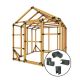 E-Z Frames 8-ft x 8-ft DIY Storage Shed Kit