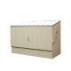 Bosmere 6ft. x 3ft. Cream Heavy Duty Steel Bicycle Storage Locker