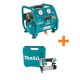 Makita 1 Gal. 125 PSI Portable Electric Compact Air Compressor w/ Bonus Pneumatic 2-in 18-Gauge Brad Nailer