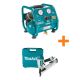 Makita 1 Gal. 125 PSI Portable Electric Compact Air Compressor w/ Bonus Pneumatic 2.5-in 15-Gauge Angled Finish Nailer